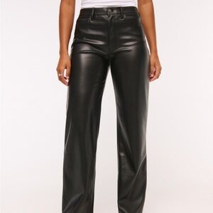 Abercrombie & Fitch Black Wide Leg Pants